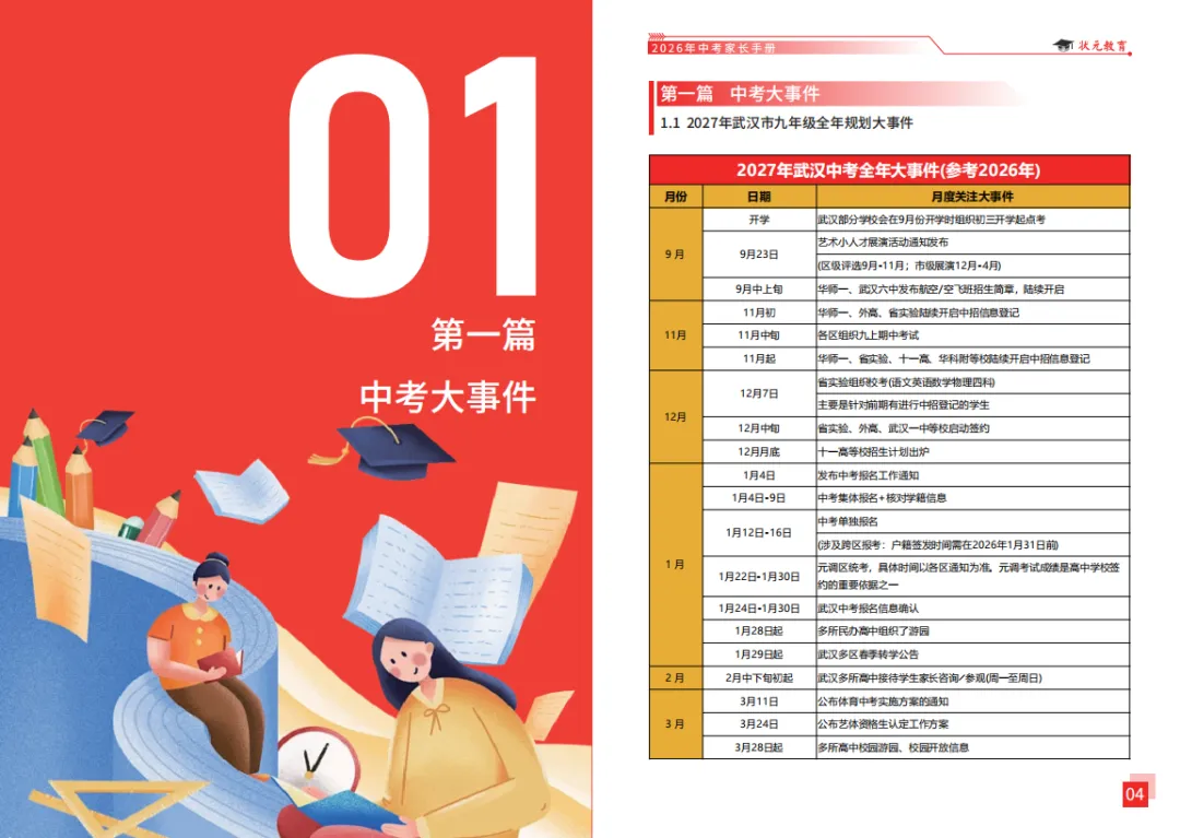 重磅福利!《2026武汉中考家长手册》纸质版免费领,中考家长必备!-第5张图片-四季读书网