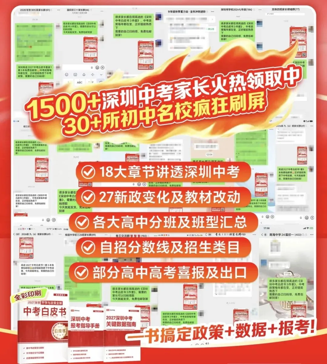 2027深圳中考政策、数据、指标,这套白皮书一次讲透!-第6张图片-四季读书网