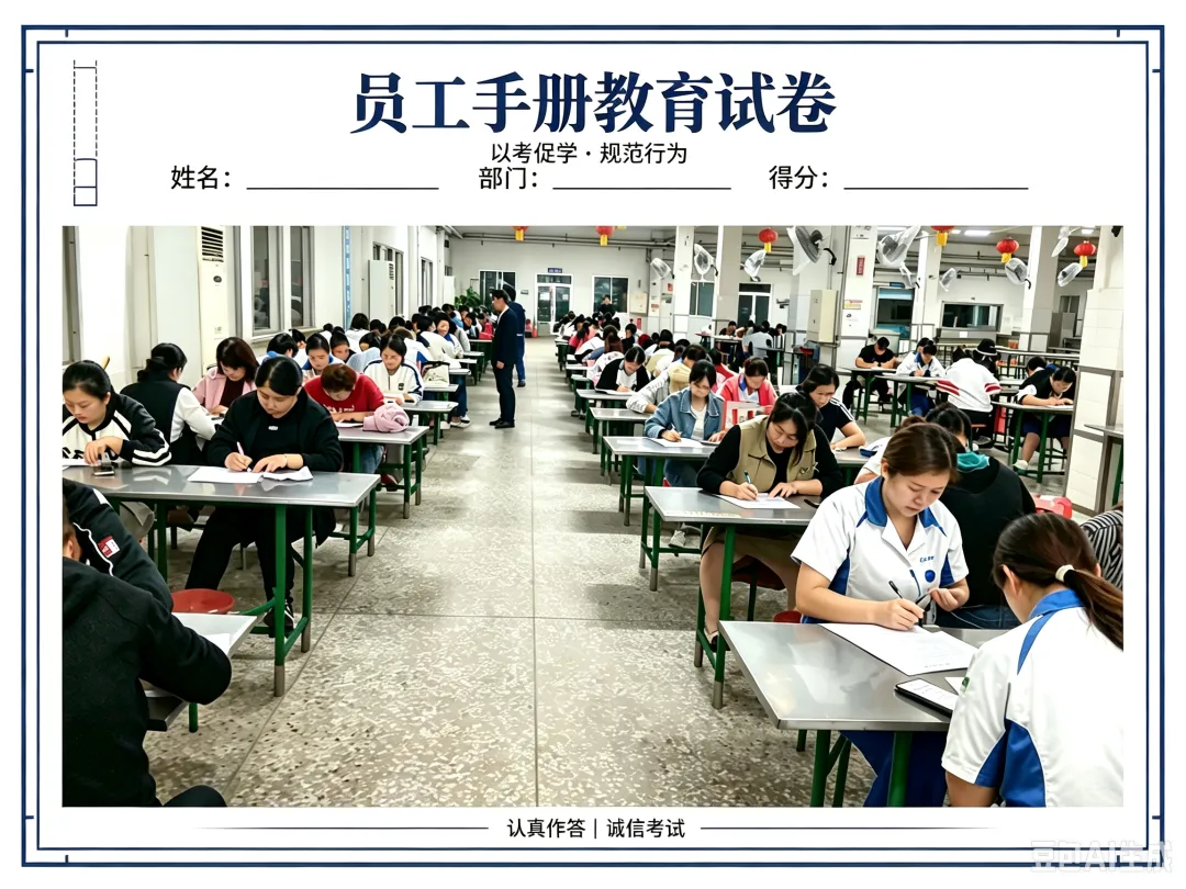 喜迎国庆《员工手册》教育试卷知识竞赛-第2张图片-四季读书网