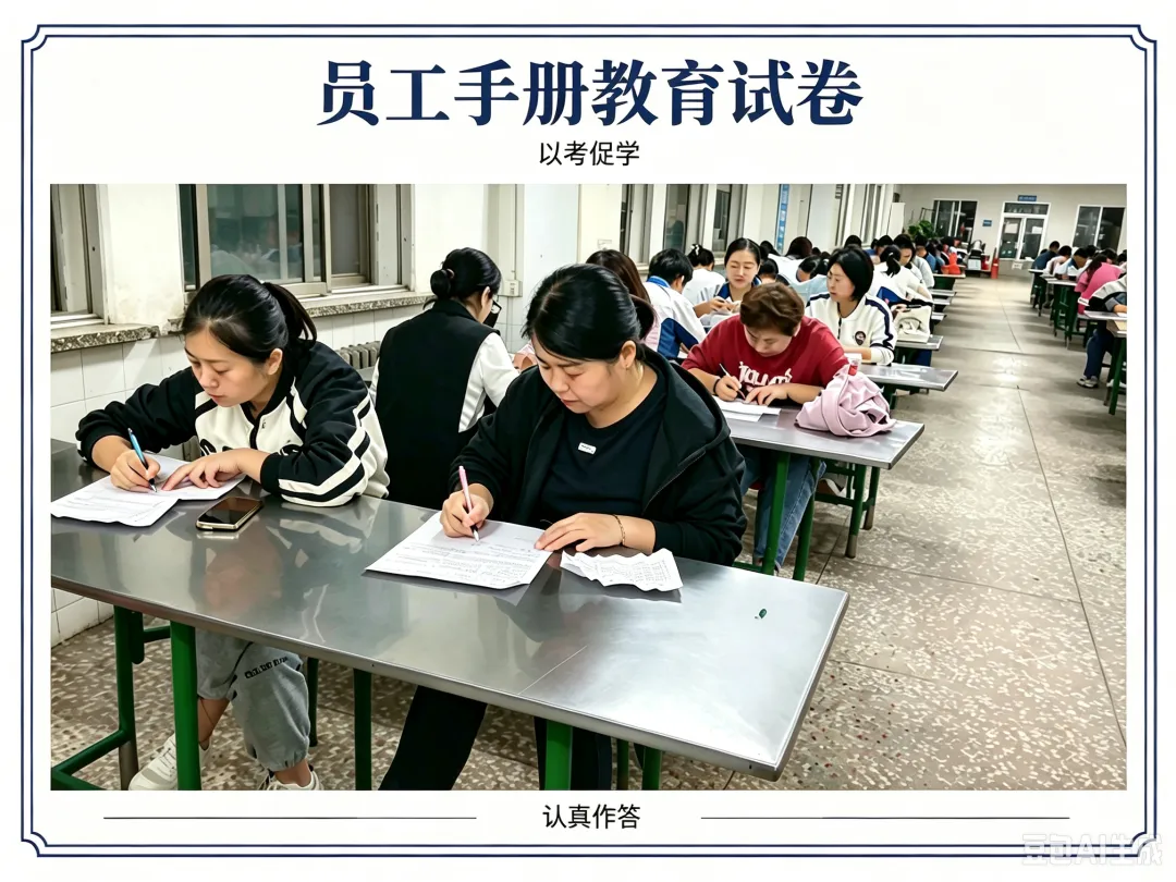 喜迎国庆《员工手册》教育试卷知识竞赛-第4张图片-四季读书网