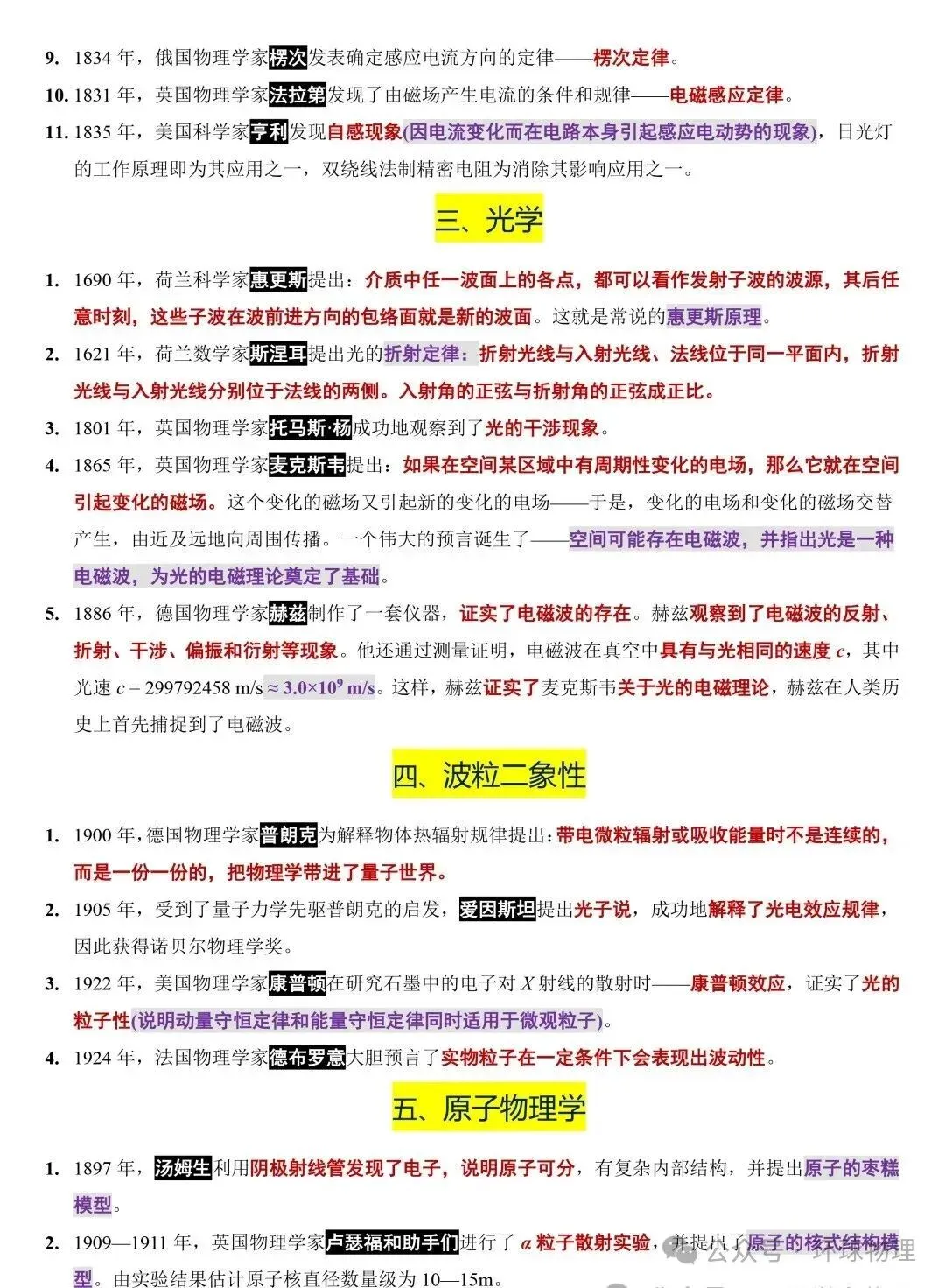 2026版高考物理学史梳理-第3张图片-四季读书网