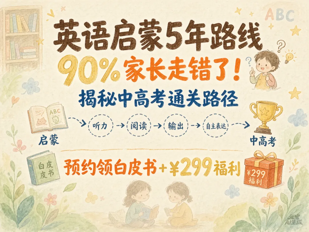 五年不报学科班,家庭英语怎么走到中高考?|中秋节下午1点半直播拆解-第1张图片-四季读书网