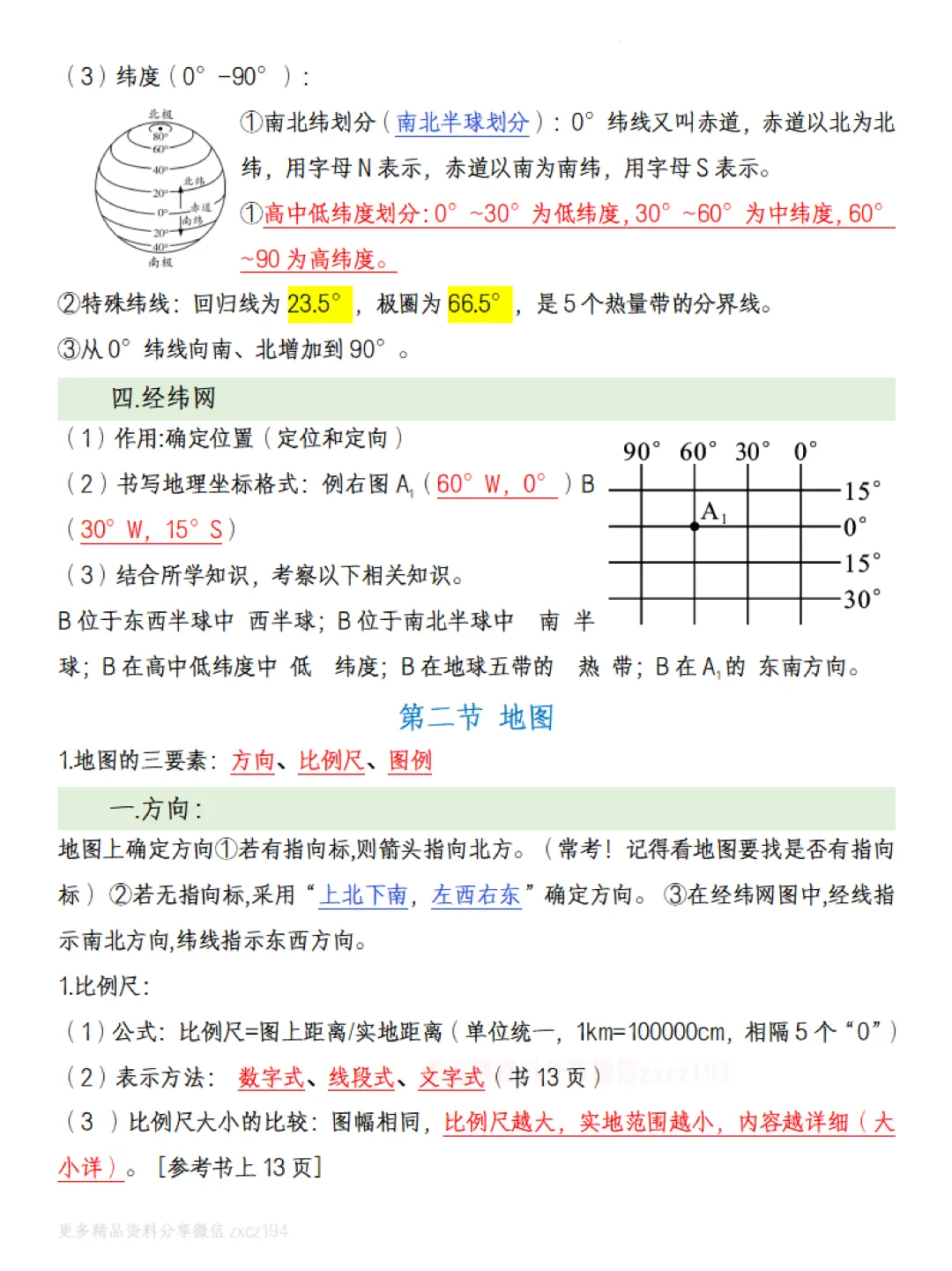 【初一资料】2026 新版七年级上册粤教版地理知识点汇总清单-第2张图片-四季读书网