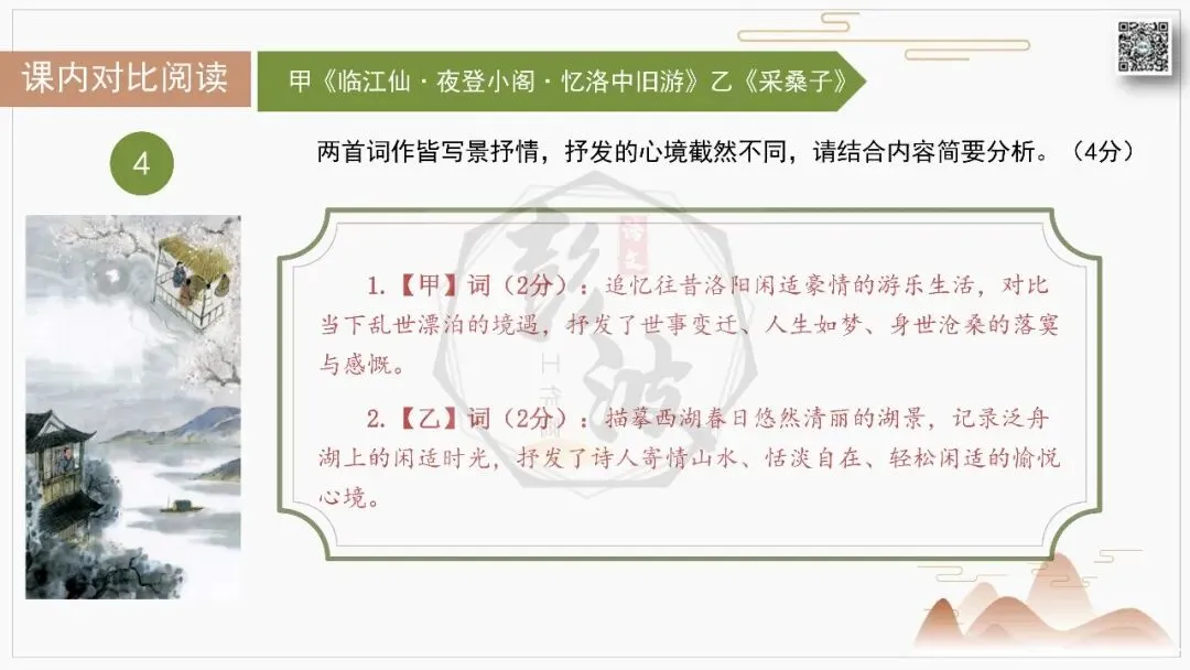 【中考古诗词复习-课件】03-情感分类-3山水田园・隐逸闲适+对比阅读(3元)-第20张图片-四季读书网 【中考古诗词复习-课件】03-情感分类-3山水田园・隐逸闲适+对比阅读(3元)-第20张图片-四季读书网