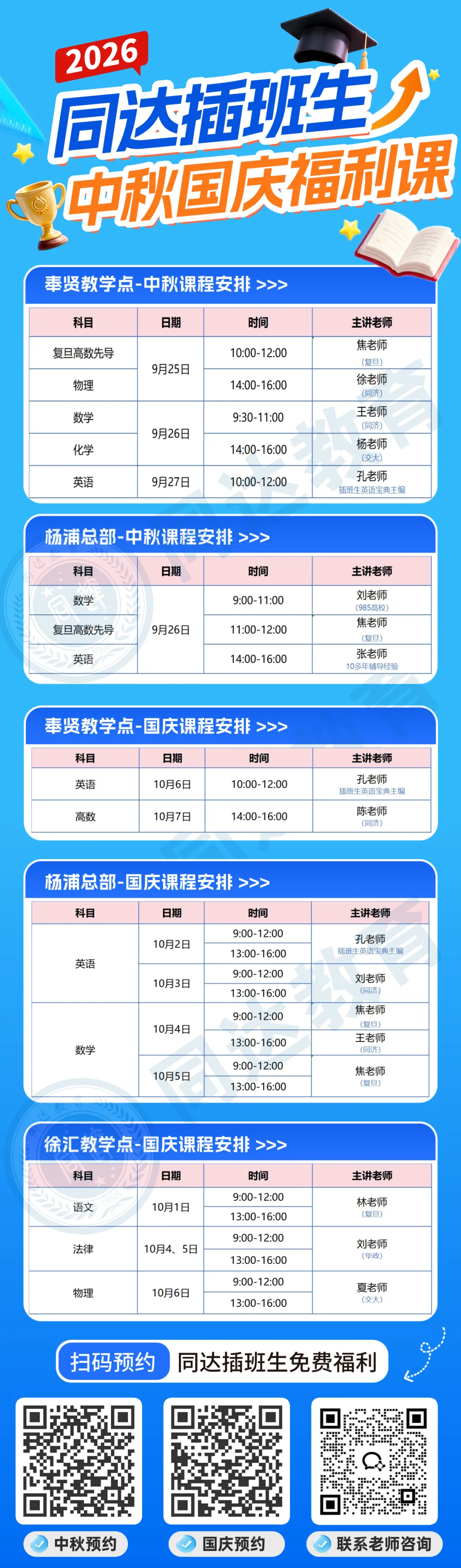 高考留有遗憾?应技大新生看这里!同达插班生中秋国庆线下福利课,现场领备考资料,这个假期开启逆袭~-第14张图片-四季读书网