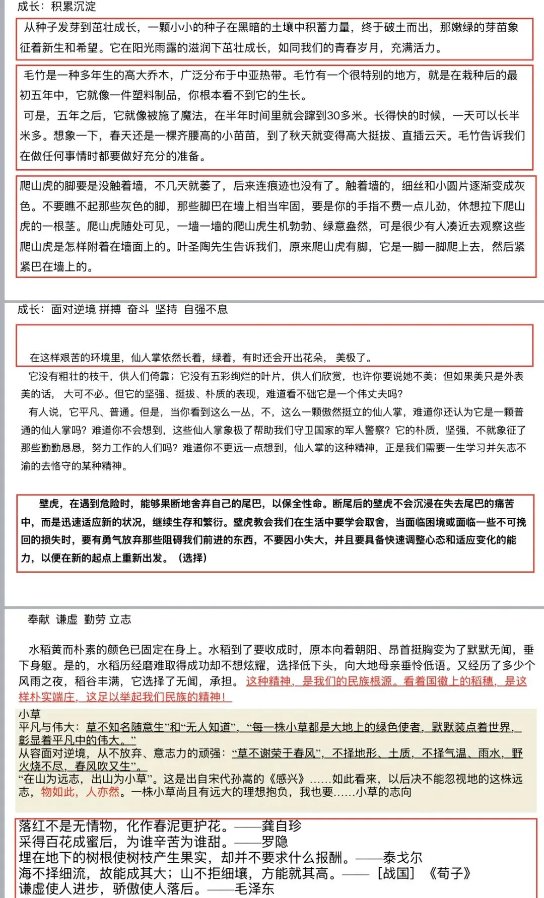中考语文作文——“一线串珠”写作结构-第15张图片-四季读书网 中考语文作文——“一线串珠”写作结构-第15张图片-四季读书网