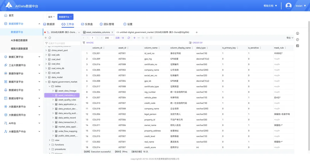 客户真题讲解|趁手好用,AllData搭建数据洞察平台,集成开源项目Chat2DB/DB-GPT/Gonavi,建设数据源平台/AI多模态数据库/模数共建数据源-第5张图片-四季读书网 客户真题讲解|趁手好用,AllData搭建数据洞察平台,集成开源项目Chat2DB/DB-GPT/Gonavi,建设数据源平台/AI多模态数据库/模数共建数据源-第5张图片-四季读书网