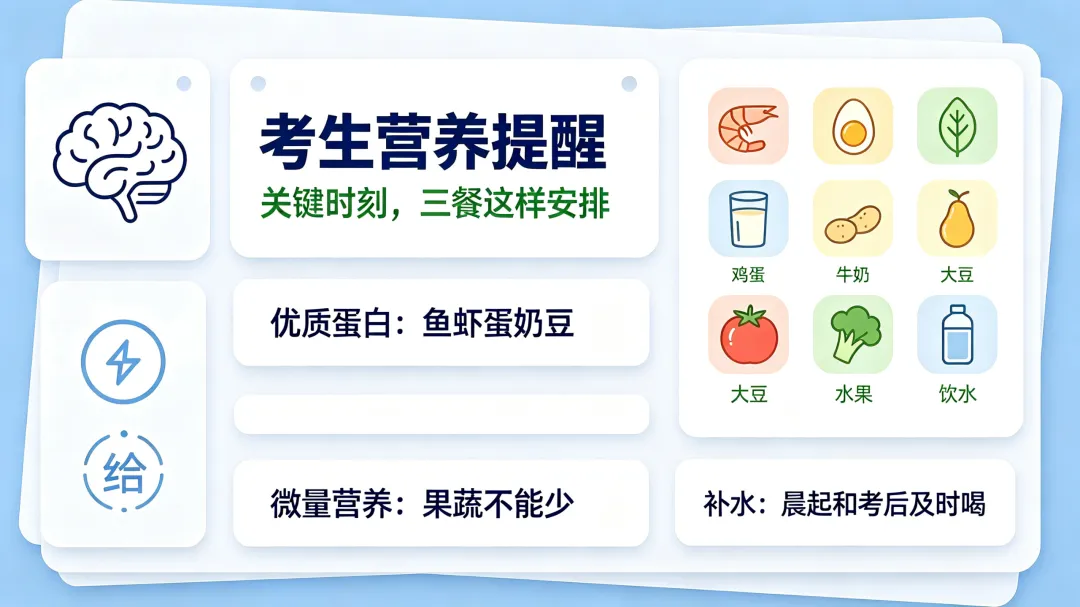 高考考生饮食攻略|吃对三餐,补足营养,助力孩子稳定发挥!-第2张图片-四季读书网 高考考生饮食攻略|吃对三餐,补足营养,助力孩子稳定发挥!-第2张图片-四季读书网