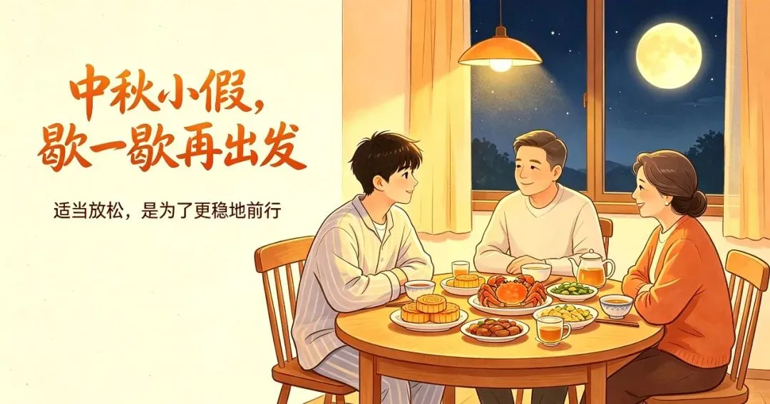 中秋小长假,允许初三少年慢下来歇一歇-第1张图片-四季读书网