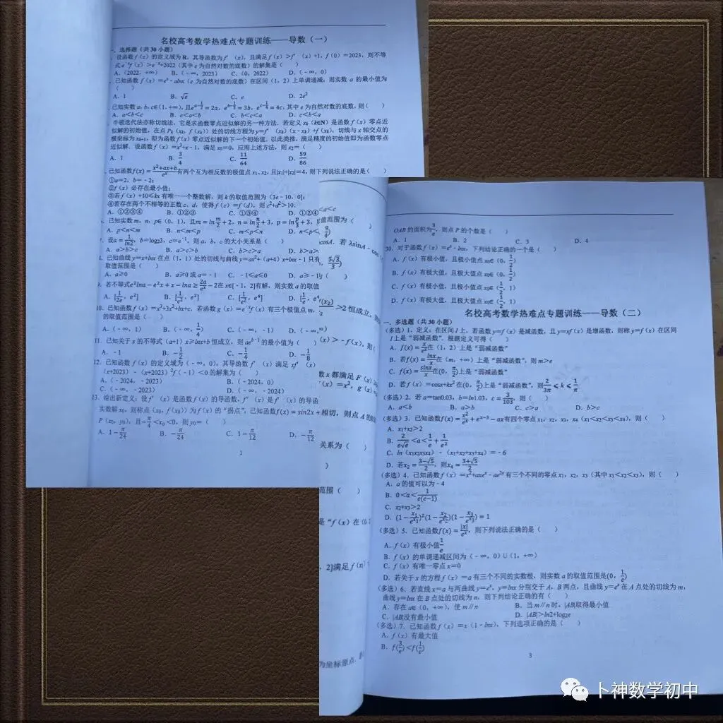 更新第6分册共35本《名校高考数学热难点专题训练》函数导数数列不等式三角立体几何圆锥曲线排列组合概率-第33张图片-四季读书网
