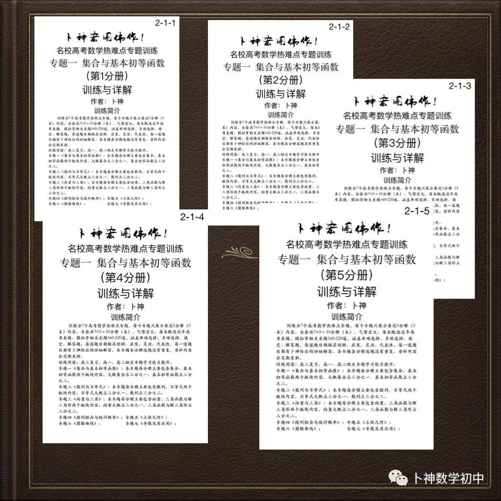 更新第6分册共35本《名校高考数学热难点专题训练》函数导数数列不等式三角立体几何圆锥曲线排列组合概率-第42张图片-四季读书网