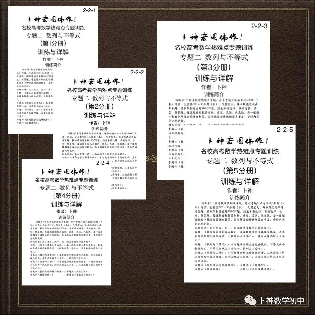 更新第6分册共35本《名校高考数学热难点专题训练》函数导数数列不等式三角立体几何圆锥曲线排列组合概率-第43张图片-四季读书网