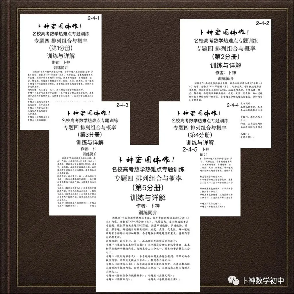 更新第6分册共35本《名校高考数学热难点专题训练》函数导数数列不等式三角立体几何圆锥曲线排列组合概率-第45张图片-四季读书网