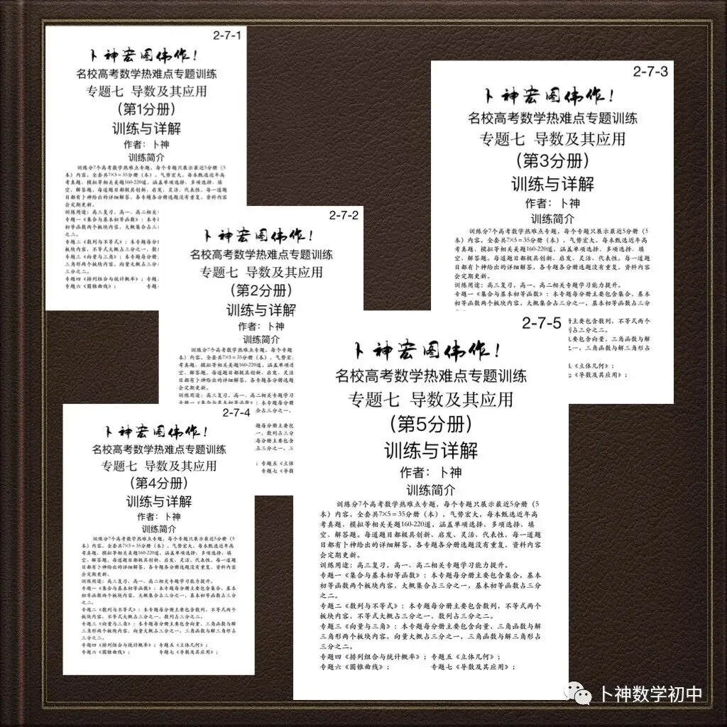 更新第6分册共35本《名校高考数学热难点专题训练》函数导数数列不等式三角立体几何圆锥曲线排列组合概率-第48张图片-四季读书网