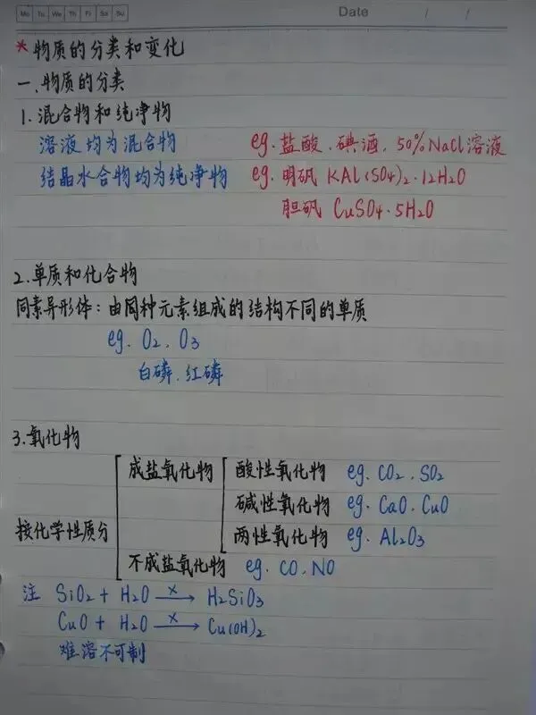 高考化学丨手写复习笔记,建议收藏!-第10张图片-四季读书网 高考化学丨手写复习笔记,建议收藏!-第10张图片-四季读书网