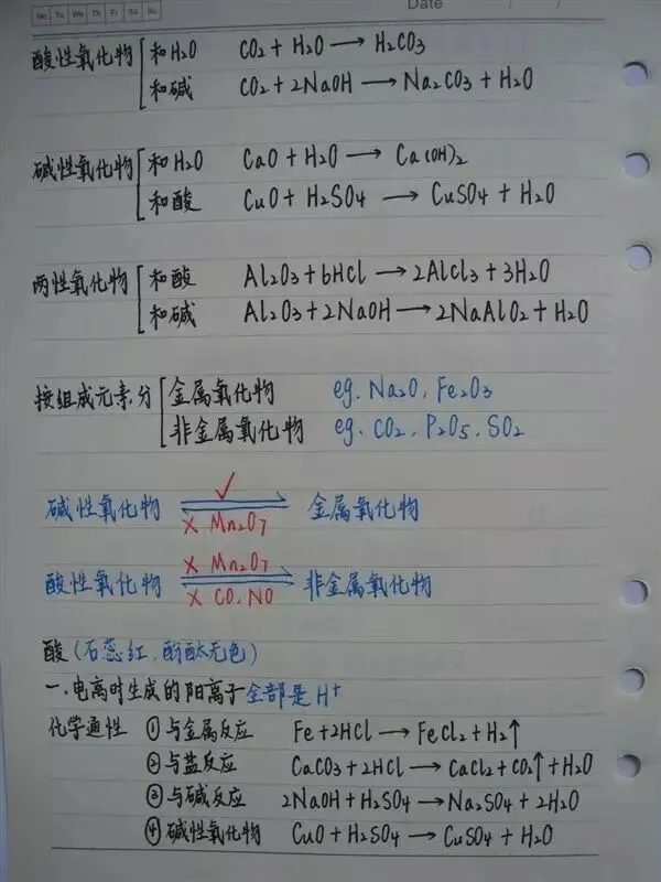 高考化学丨手写复习笔记,建议收藏!-第11张图片-四季读书网 高考化学丨手写复习笔记,建议收藏!-第11张图片-四季读书网