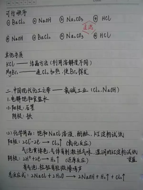 高考化学丨手写复习笔记,建议收藏!-第15张图片-四季读书网 高考化学丨手写复习笔记,建议收藏!-第15张图片-四季读书网