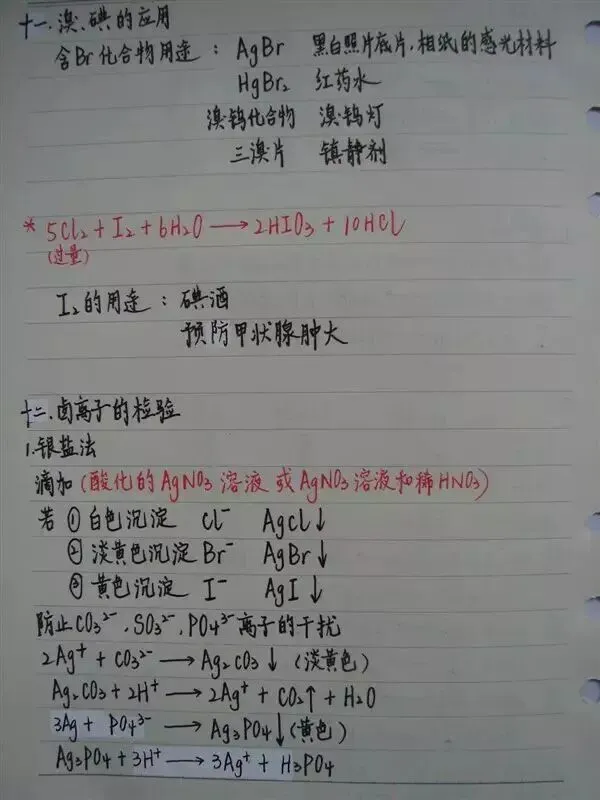 高考化学丨手写复习笔记,建议收藏!-第27张图片-四季读书网 高考化学丨手写复习笔记,建议收藏!-第27张图片-四季读书网