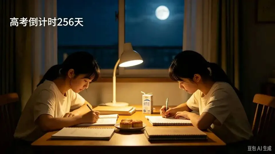 高考倒计时255天|中秋月圆,家人闲坐,便是人间圆满-第4张图片-四季读书网