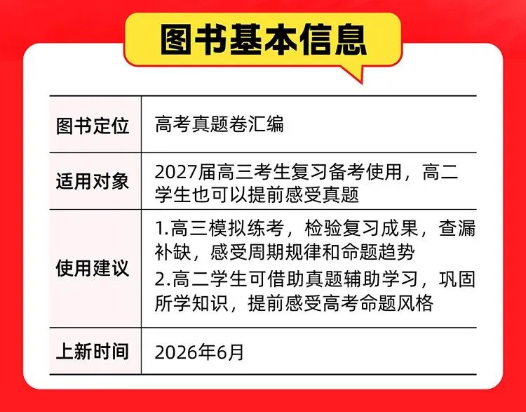 【广告】2027高考必刷卷十年真题五年真题三年真题卷数学物理化学2026年高考高考一轮复习高考必刷题【券面额】6元 【到手价】4.99元-第6张图片-四季读书网 【广告】2027高考必刷卷十年真题五年真题三年真题卷数学物理化学2026年高考高考一轮复习高考必刷题【券面额】6元 【到手价】4.99元-第6张图片-四季读书网