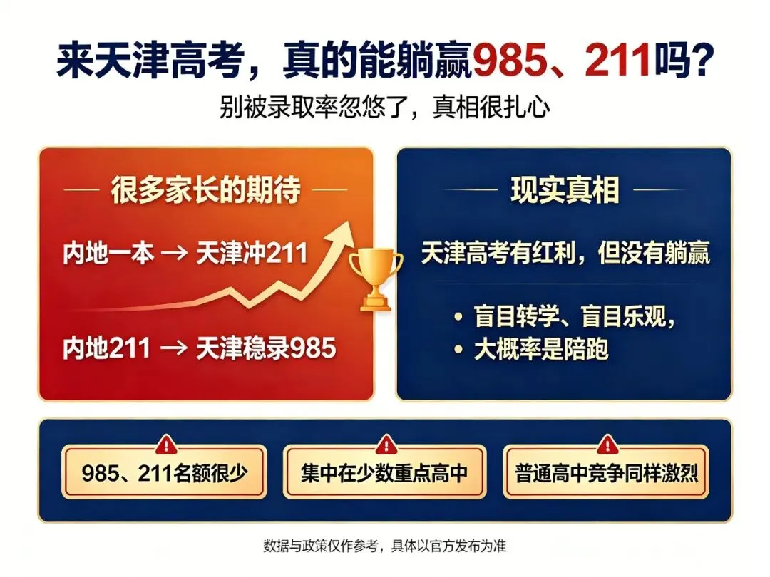来天津高考更容易上985、211?别被假象忽悠,真相很扎心!-第3张图片-四季读书网