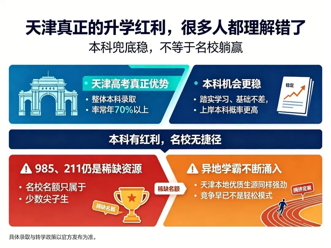 来天津高考更容易上985、211?别被假象忽悠,真相很扎心!-第5张图片-四季读书网
