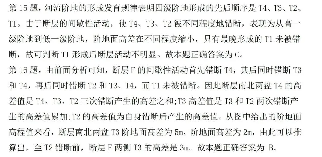 断层错断河流阶地丨两组高考题的深度辨析-第4张图片-四季读书网 断层错断河流阶地丨两组高考题的深度辨析-第4张图片-四季读书网