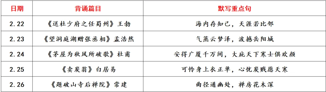 中考语文|10月起每天背什么?这份默写清单直接照着做-第5张图片-四季读书网 中考语文|10月起每天背什么?这份默写清单直接照着做-第5张图片-四季读书网