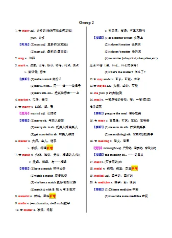 中考专项英语 《专题02 20天搞定中考必背1600词(二)》,PDF电子版,可打印,可下载-第3张图片-四季读书网 中考专项英语 《专题02 20天搞定中考必背1600词(二)》,PDF电子版,可打印,可下载-第3张图片-四季读书网