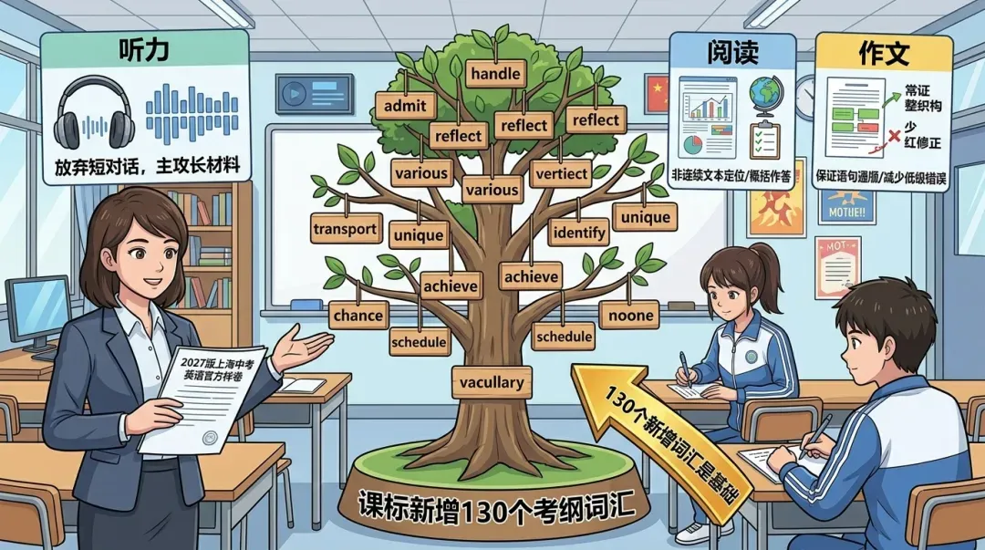 上海中考英语大改!27届起题型大调整,还在刷旧题的要赶紧转向-第5张图片-四季读书网