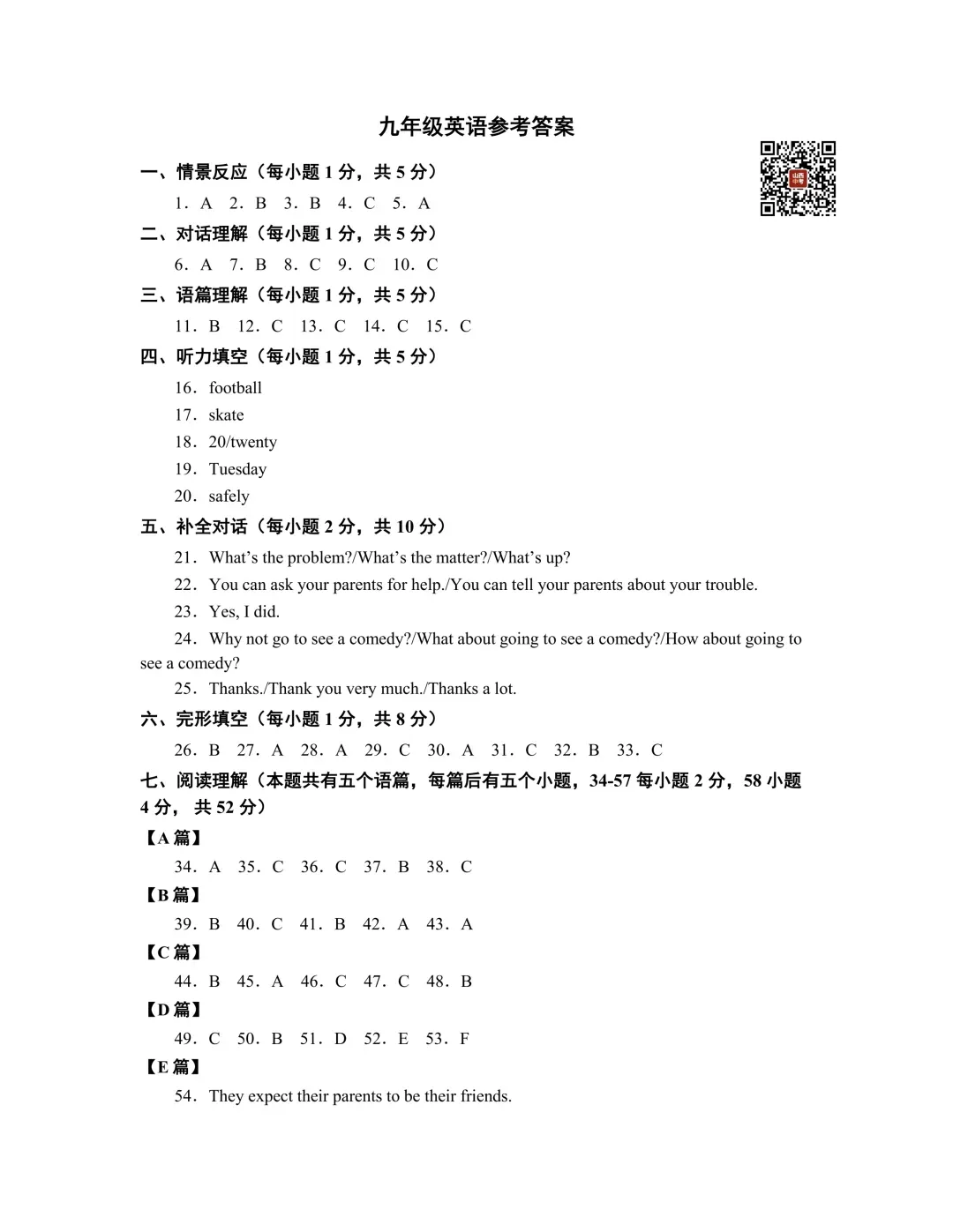 映暉堂-初三年级2026年9月测评试题-第30张图片-四季读书网