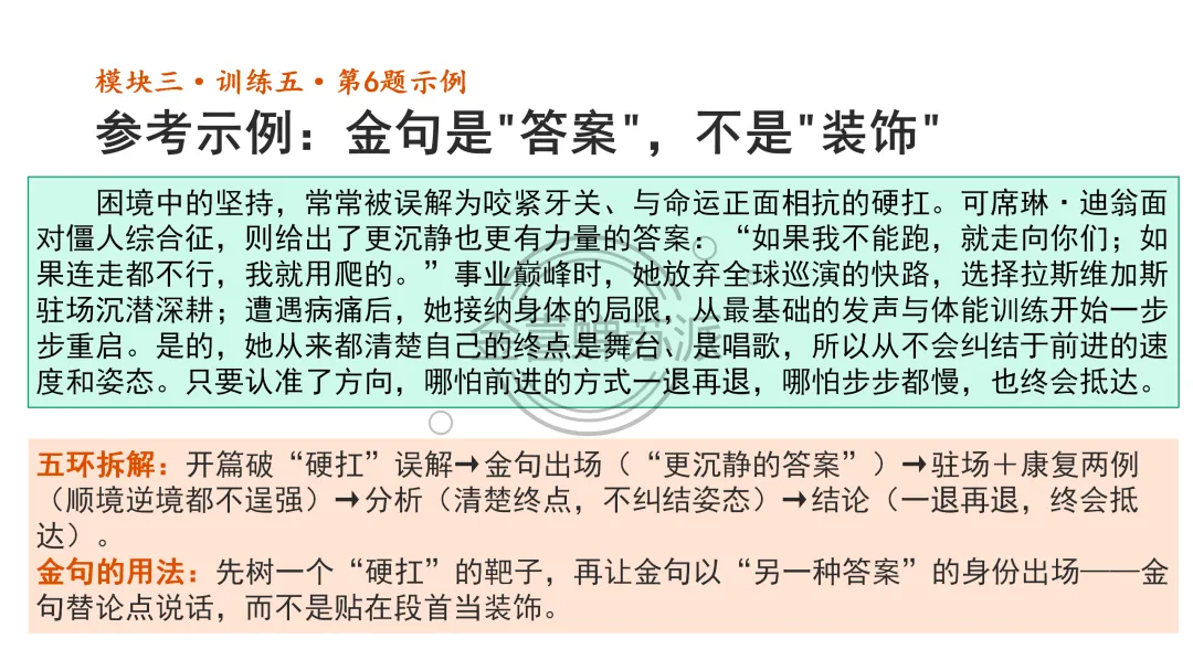 (0926苏派语文)高考作文写作全流程训练——席琳·迪翁,她做到了!(学生版+教师版+课件版+补充资料)-第33张图片-四季读书网