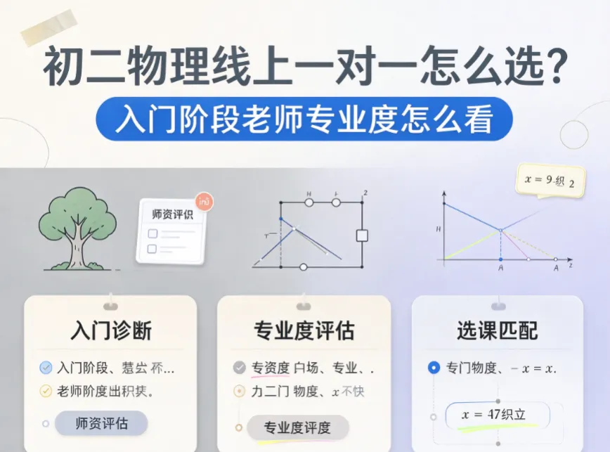 初二物理线上一对一怎么选?轻学知分科专职师资把关入门教学专业度-第1张图片-四季读书网