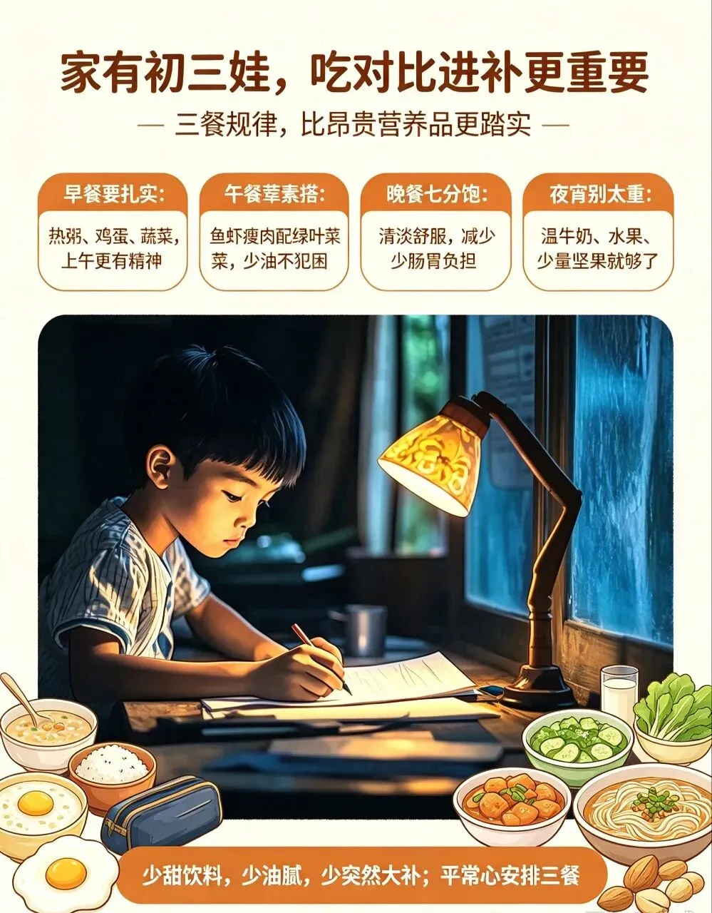 家有初三娃,营养三餐-第2张图片-四季读书网
