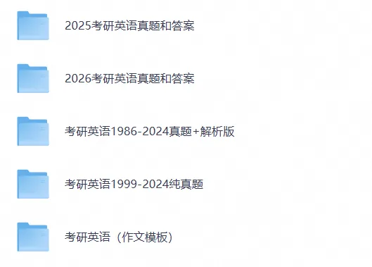 【免费领·最新超全】1986-2026年考研英语一英语二历年真题与答案解析&作文模版【27必备】-第2张图片-四季读书网