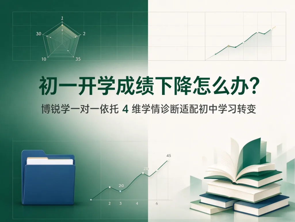 初一开学成绩下降怎么办?博锐学一对一依托 4 维学情诊断适配初中学习转变-第1张图片-四季读书网