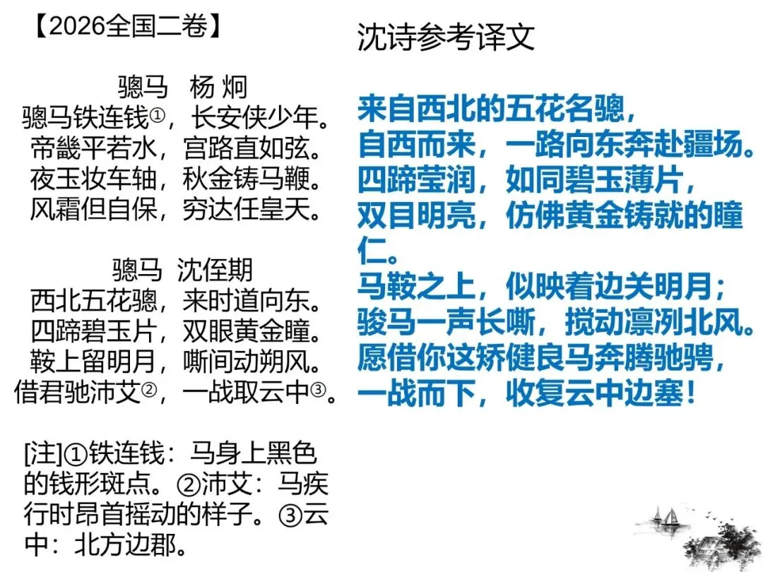 2027版古代诗歌鉴赏十二年真题(官答+解析+译注,360张灯片)-第8张图片-四季读书网 2027版古代诗歌鉴赏十二年真题(官答+解析+译注,360张灯片)-第8张图片-四季读书网