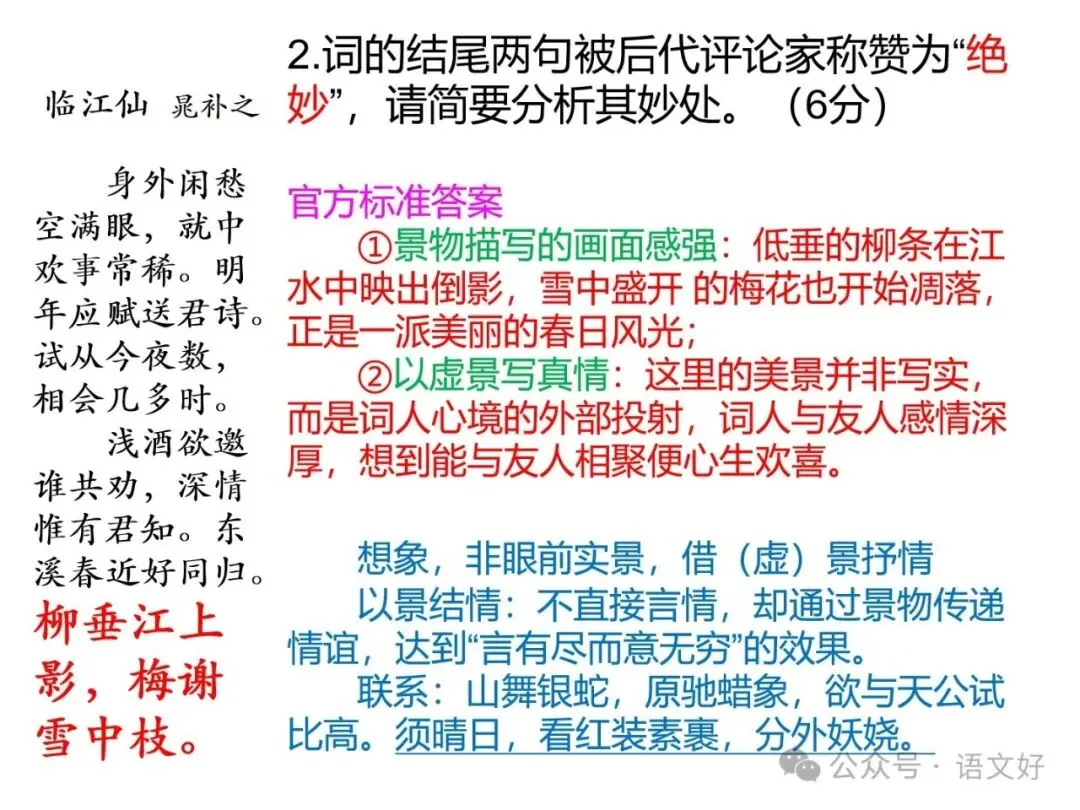 2027版古代诗歌鉴赏十二年真题(官答+解析+译注,360张灯片)-第81张图片-四季读书网 2027版古代诗歌鉴赏十二年真题(官答+解析+译注,360张灯片)-第81张图片-四季读书网