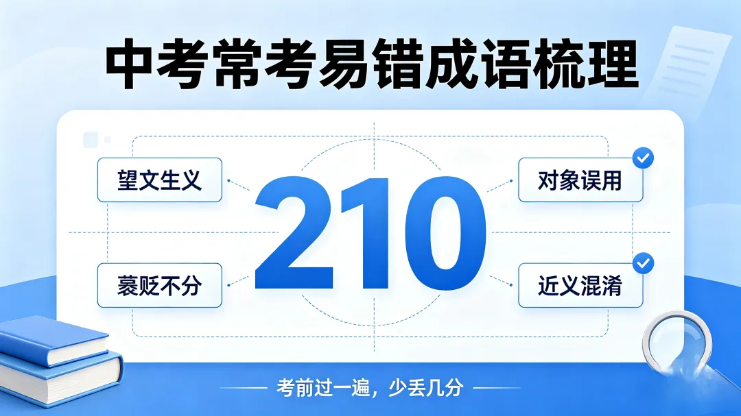 中考常考210个易错成语梳理(A-Z,含重点字音标注)(下)-第1张图片-四季读书网 中考常考210个易错成语梳理(A-Z,含重点字音标注)(下)-第1张图片-四季读书网