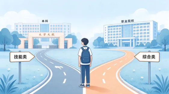2027广西职教高考报名倒计时,综合类还是技能类?这道“二选一”选错,三年努力可能全白费-第5张图片-四季读书网