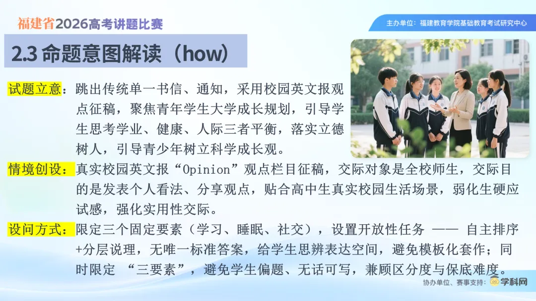 2026届高考英语全国Ⅰ卷应用文写作-2026福建省高考讲题比赛课件-第12张图片-四季读书网