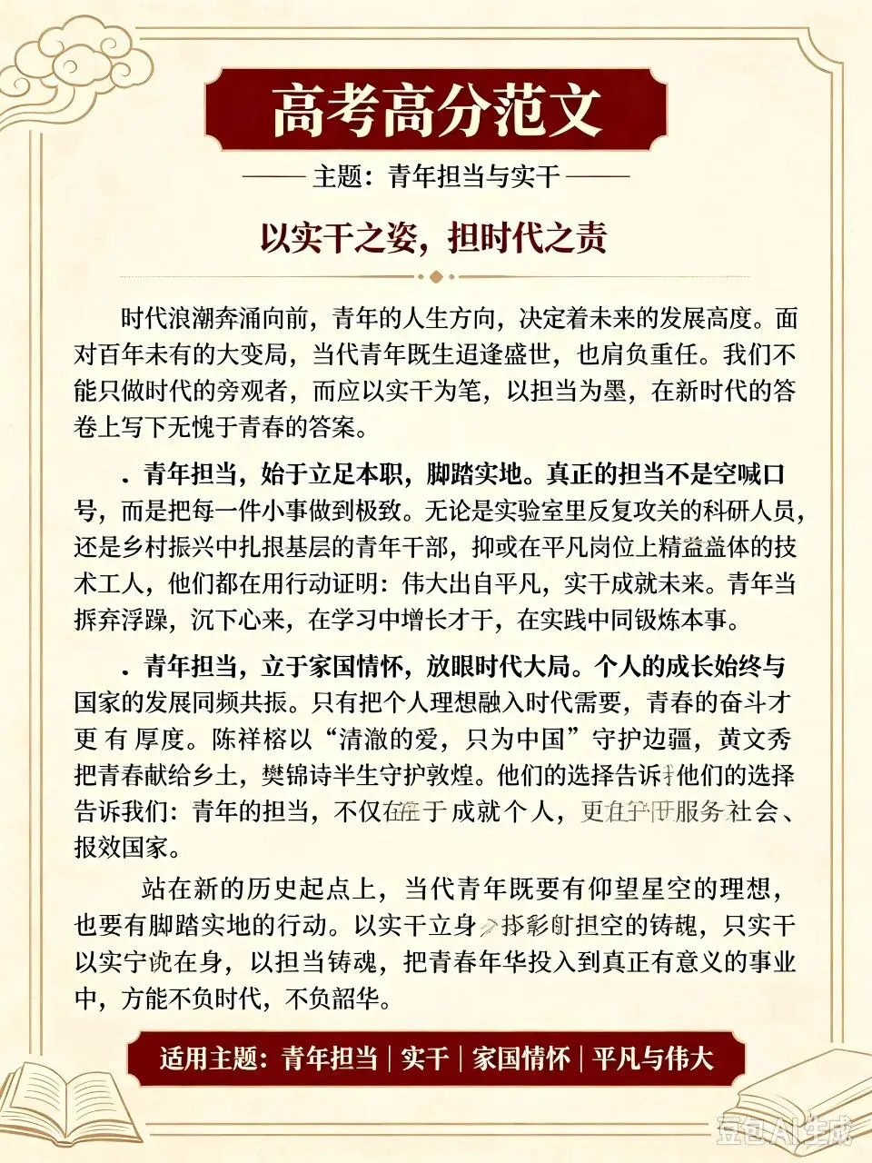 高考作文范文-第3张图片-四季读书网