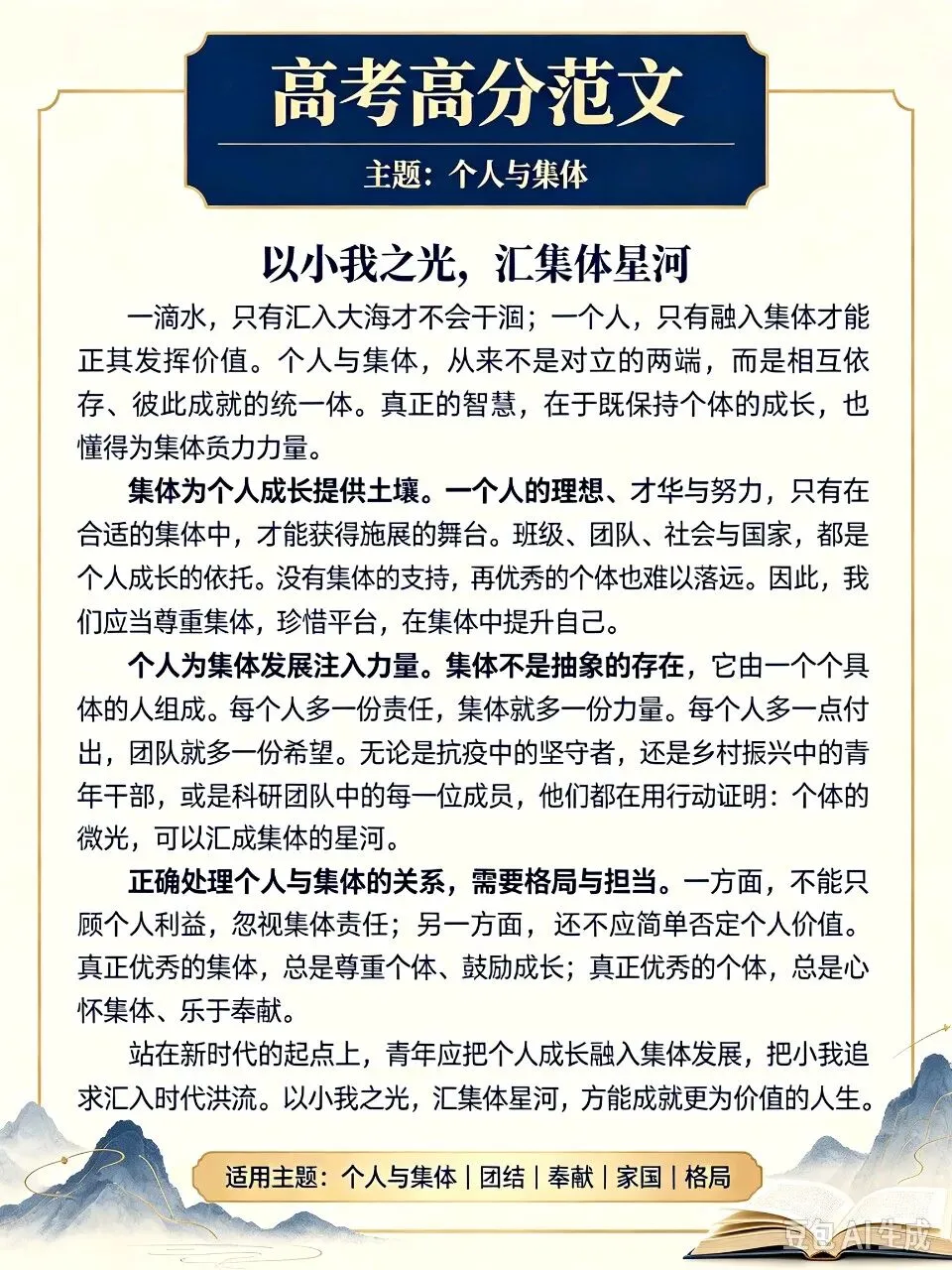 高考作文范文-第6张图片-四季读书网