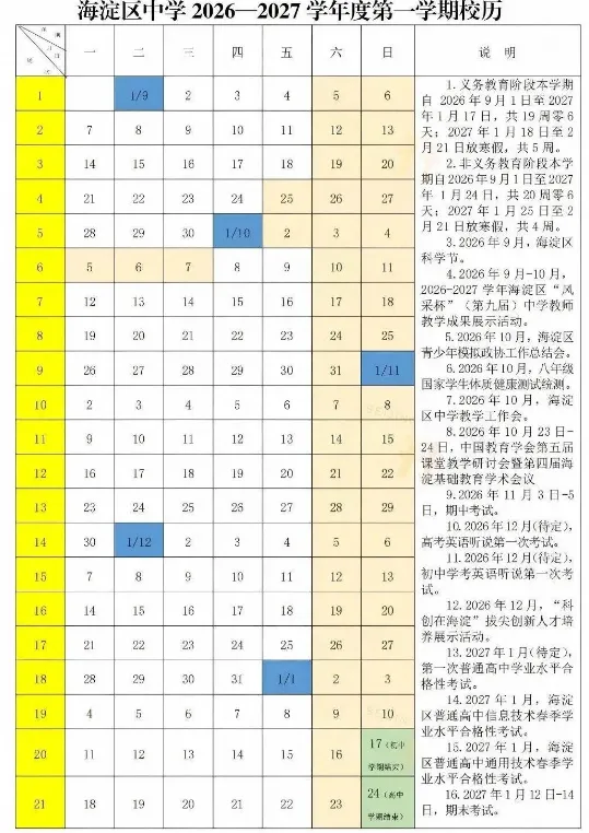 北京初三上学期重要考试盘点!什么时候考?附备考建议-第3张图片-四季读书网 北京初三上学期重要考试盘点!什么时候考?附备考建议-第3张图片-四季读书网