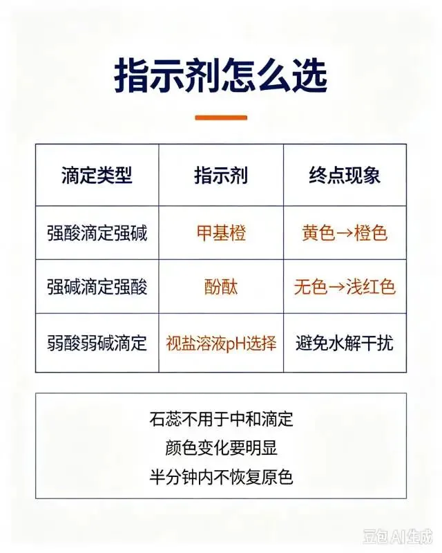 干货|高考化学酸碱中和滴定全考点梳理,实验大题不丢分-第3张图片-四季读书网 干货|高考化学酸碱中和滴定全考点梳理,实验大题不丢分-第3张图片-四季读书网