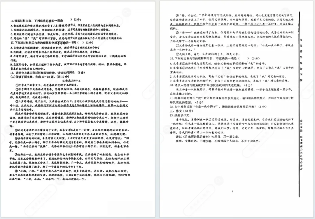 2025济南市中区初一上学期语数英期中真题卷及答案!附纸质版试题领取~-第3张图片-四季读书网