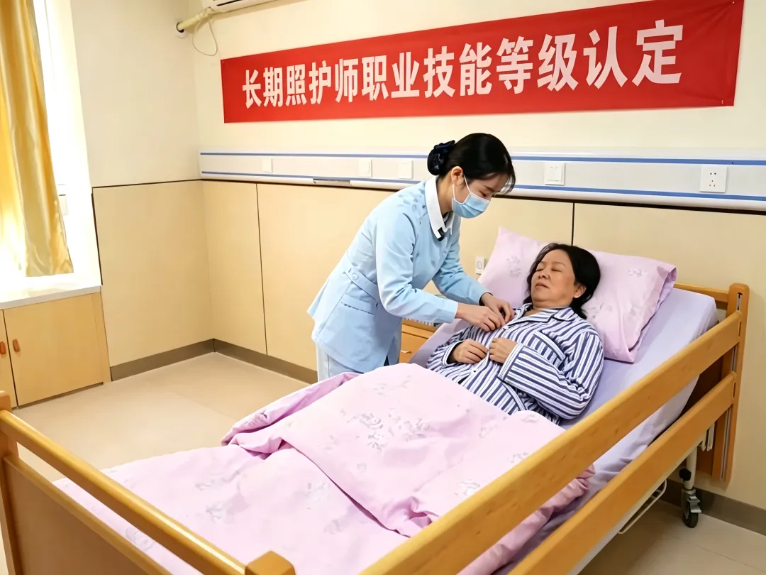 长期照护师初级 真题实操(第10期):为长期照护对象更换开衫上衣-第2张图片-四季读书网