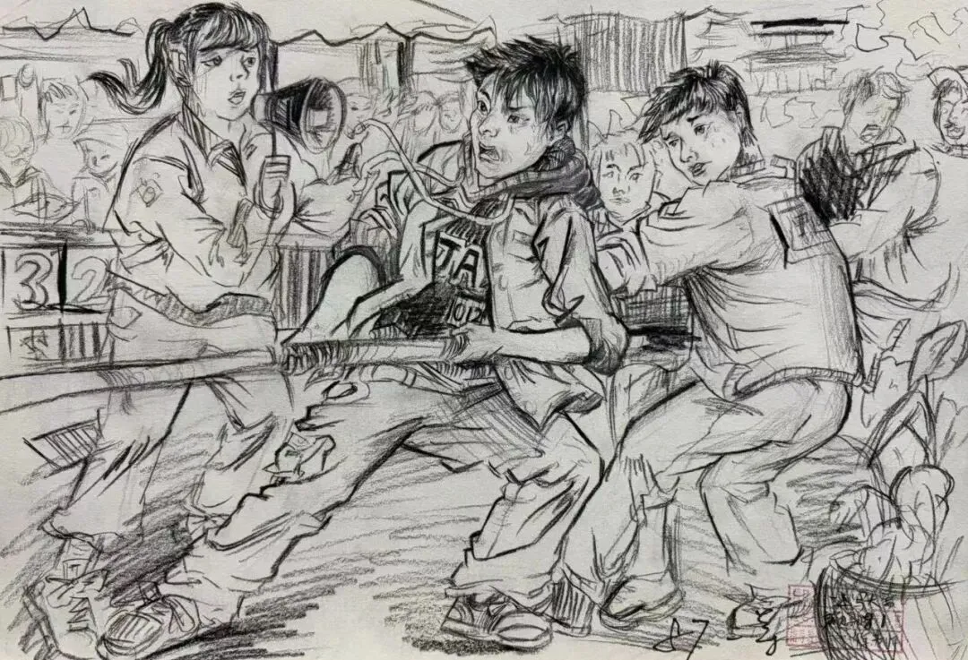 初二|世正美校2026创作大赛——《运动会》获奖作品欣赏-第6张图片-四季读书网