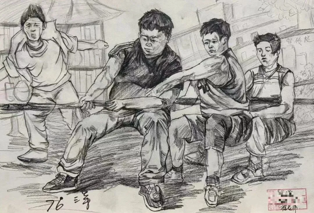 初二|世正美校2026创作大赛——《运动会》获奖作品欣赏-第22张图片-四季读书网