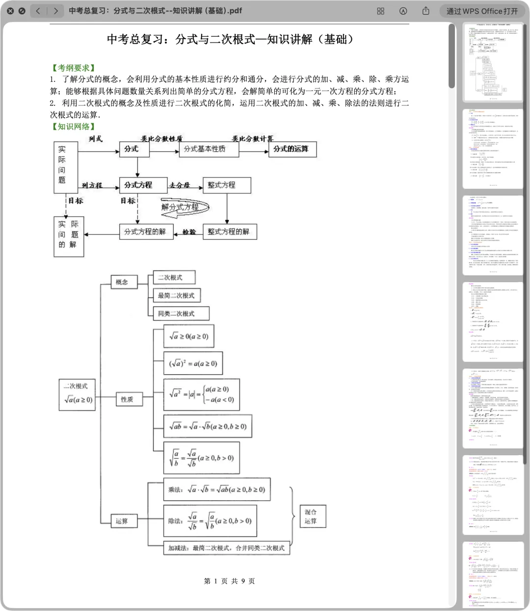 上海中考数学总复习:26个专题(持续更新)-第3张图片-四季读书网